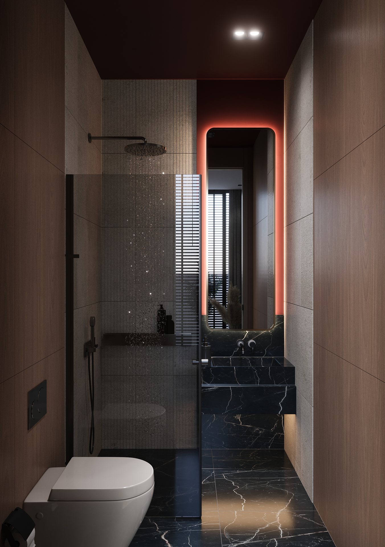 ZenGyo Rezidans Banyo - İç Mekân Görselleştirme